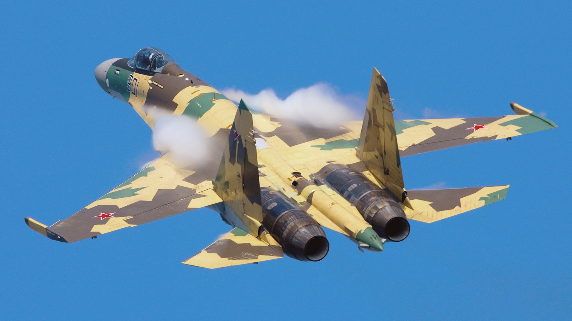 plane su-35 flight avioshou