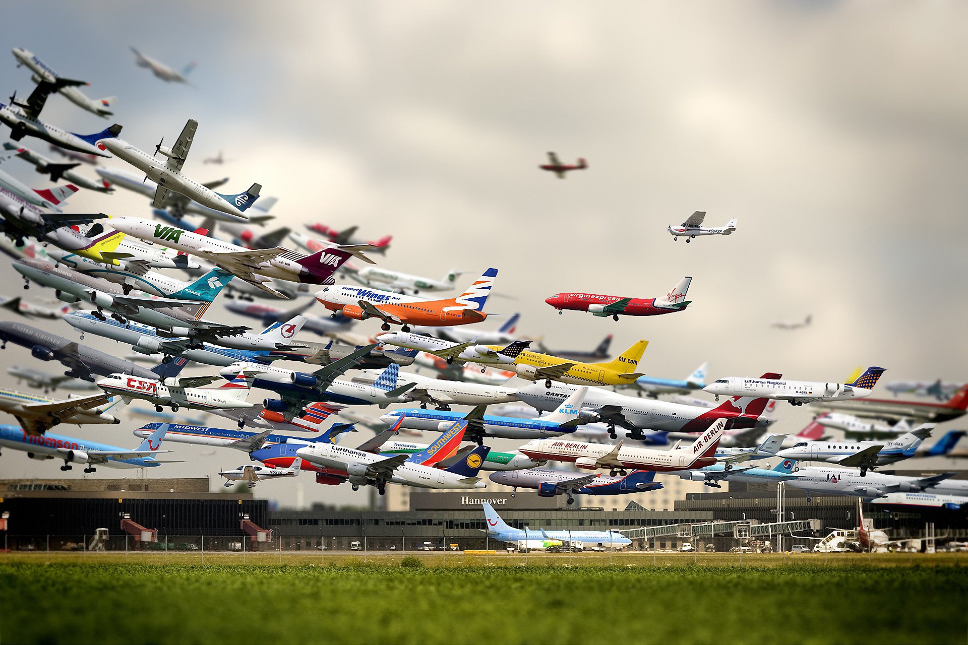 aeropuerto aviones despegue