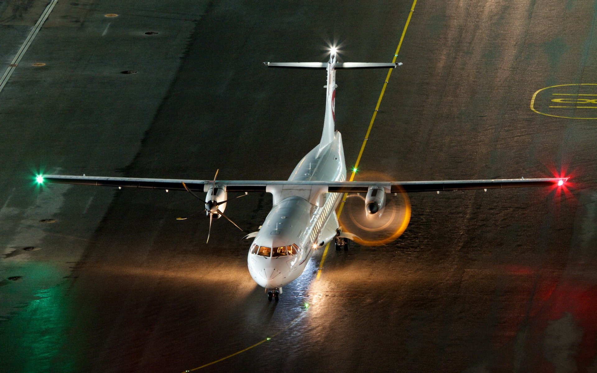 nuit avion aérodrome