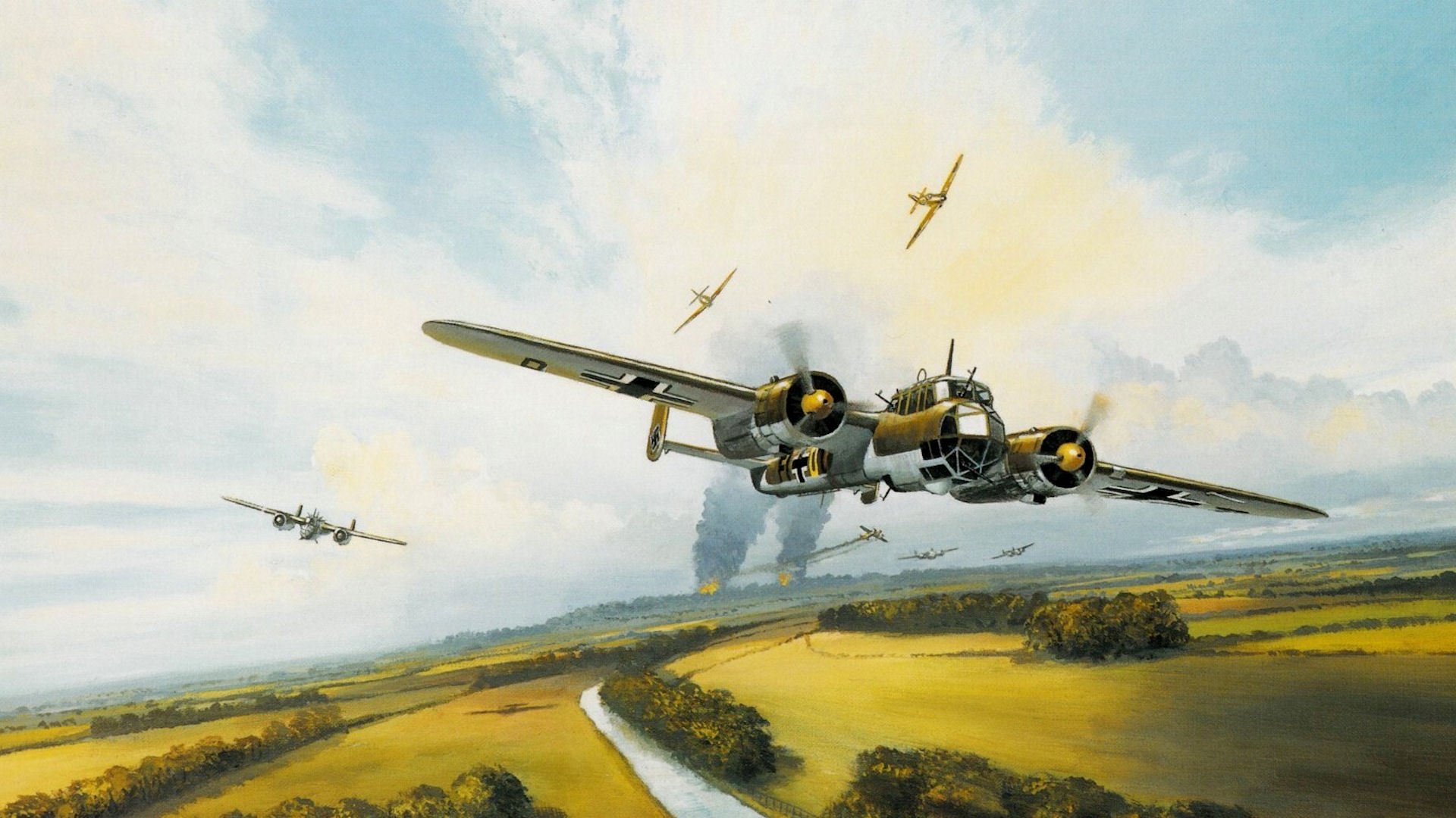 dornier kenley raid signe postlewhaite faire bimoteur allemand bombardier bataille de grande-bretagne bataille de l aviation la seconde guerre mondiale raf