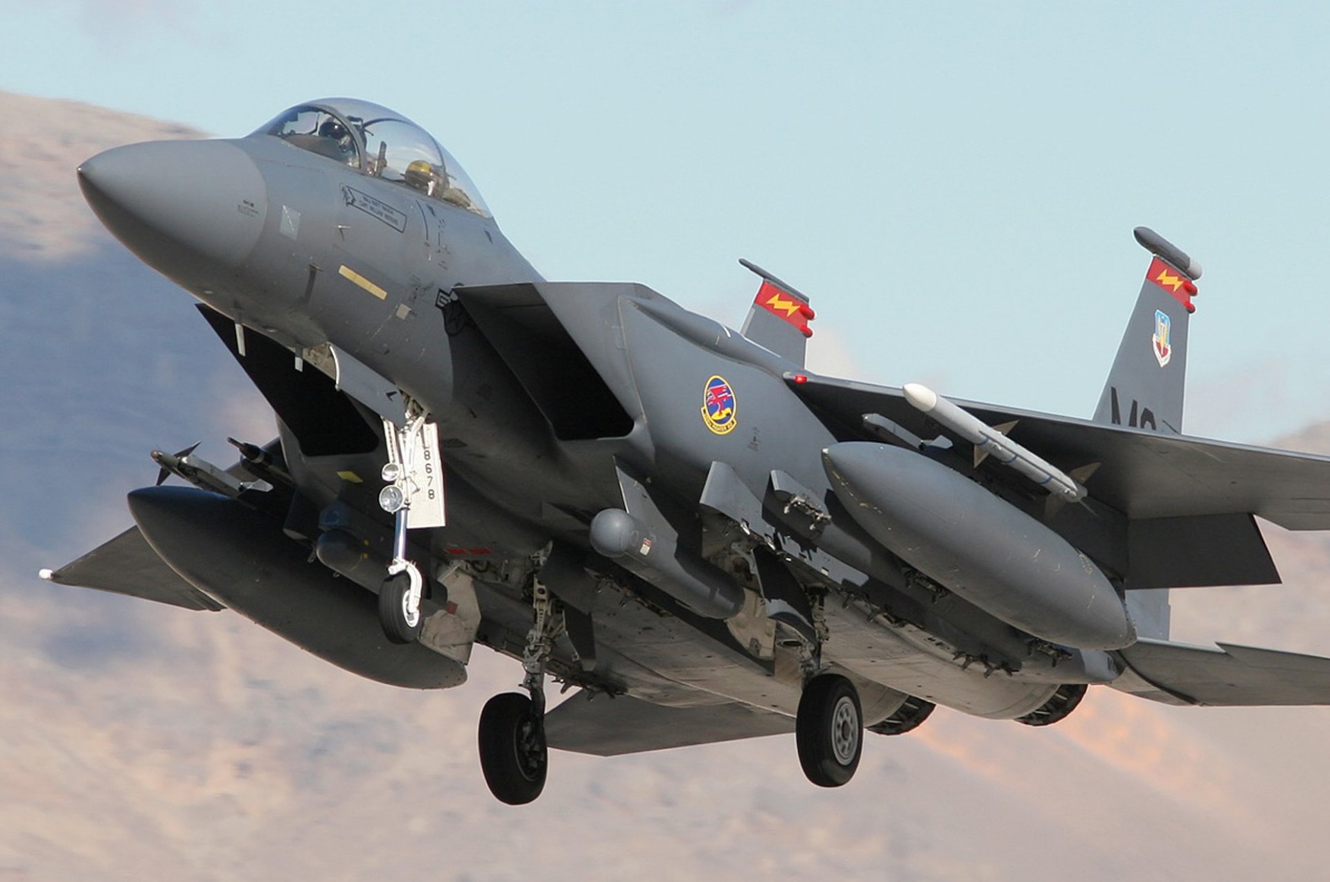 águila caza f-15