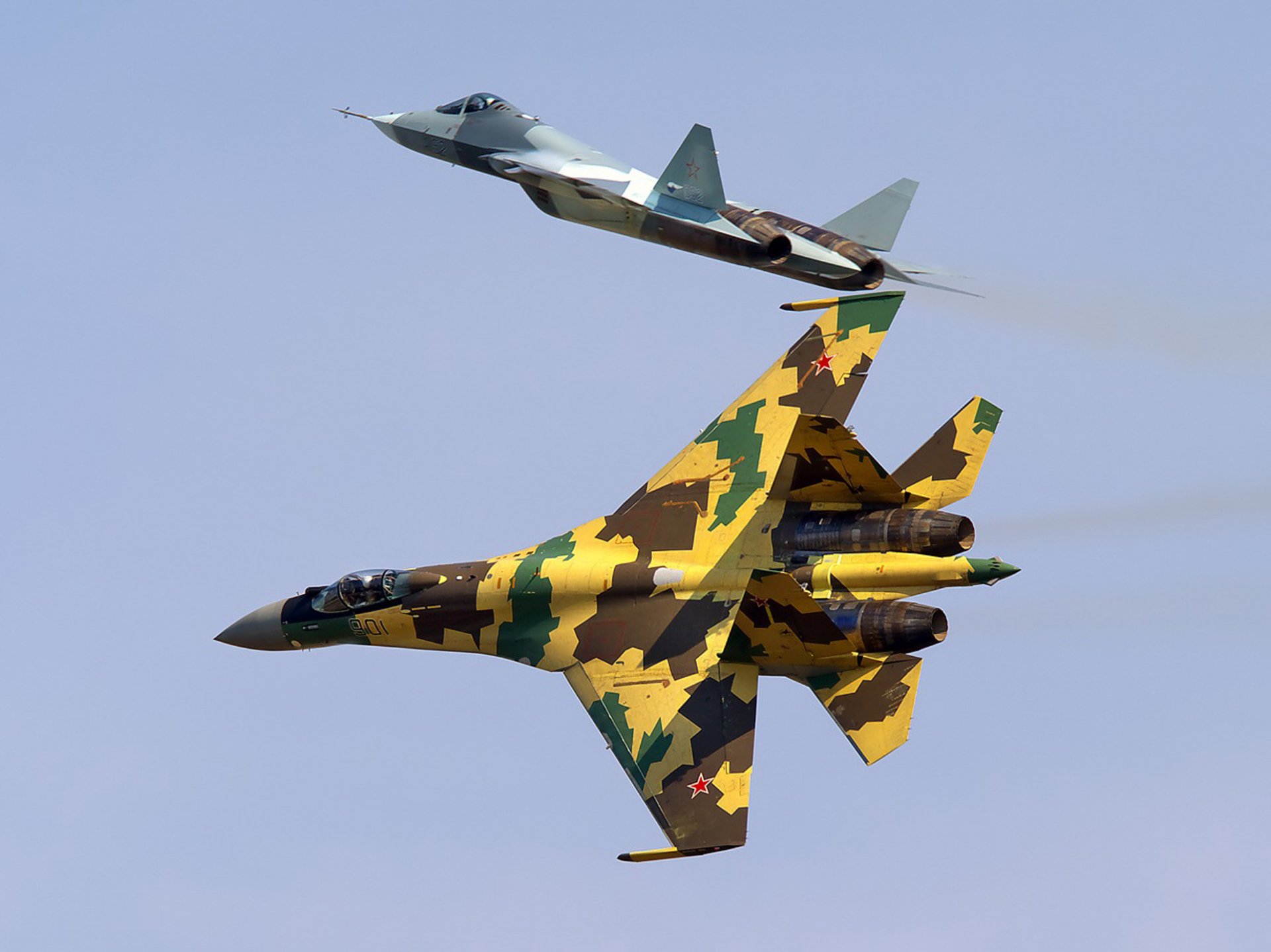 t-50 su-35 cazas