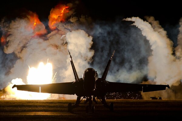 Fighter hornet F 18 super