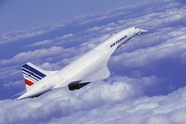 Vuelo del avión de Francia Concorde