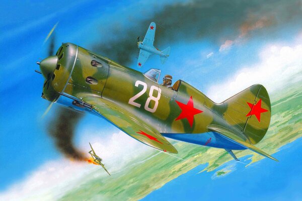 Art samolot Radziecki monoplan 30-tych stworzony przez OKB