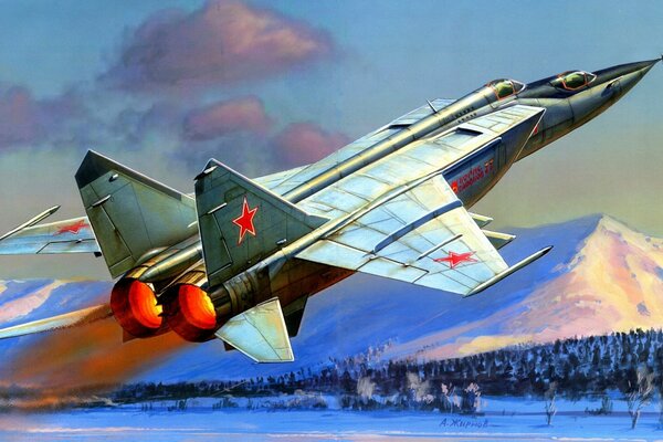 A beautiful picture of the MIG-25p aircraft