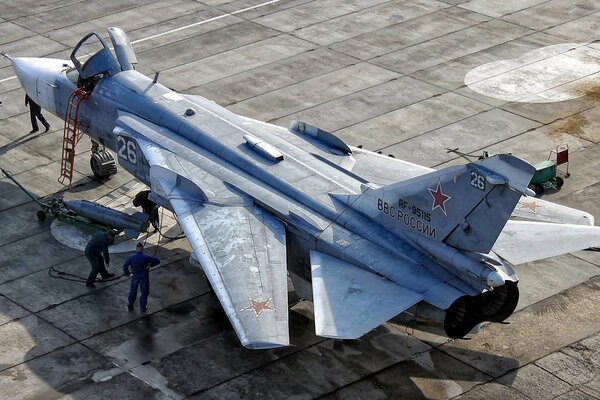 Front-line bomber SU-24. Preparation for a combat flight