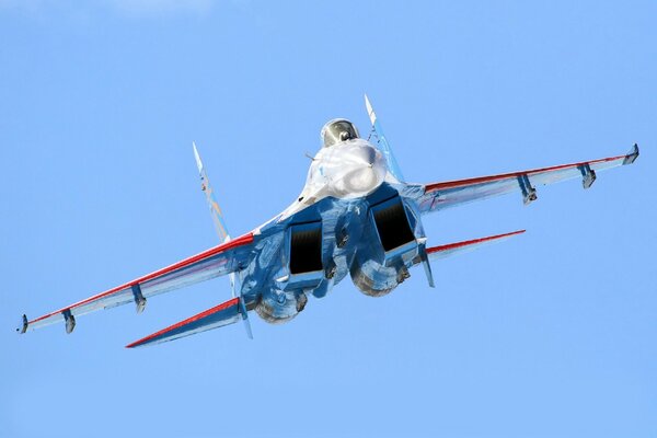 Photo wallpaper Su - 27 fighter in flight