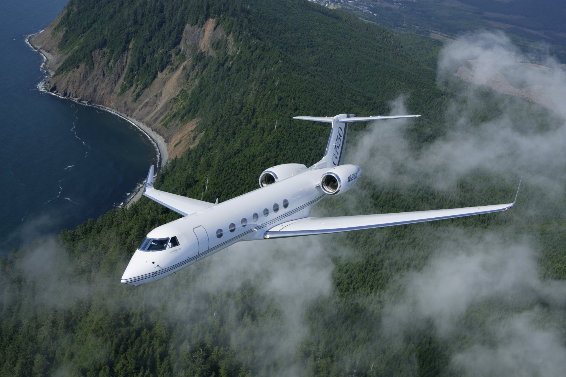 gulf stream aerospace g550 montrant