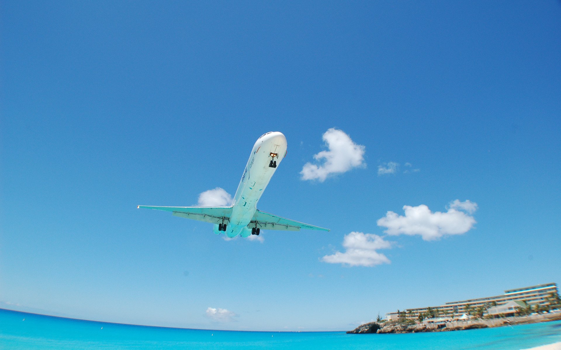 paysages aviation plages mer hôtel hôtels maisons eau océan