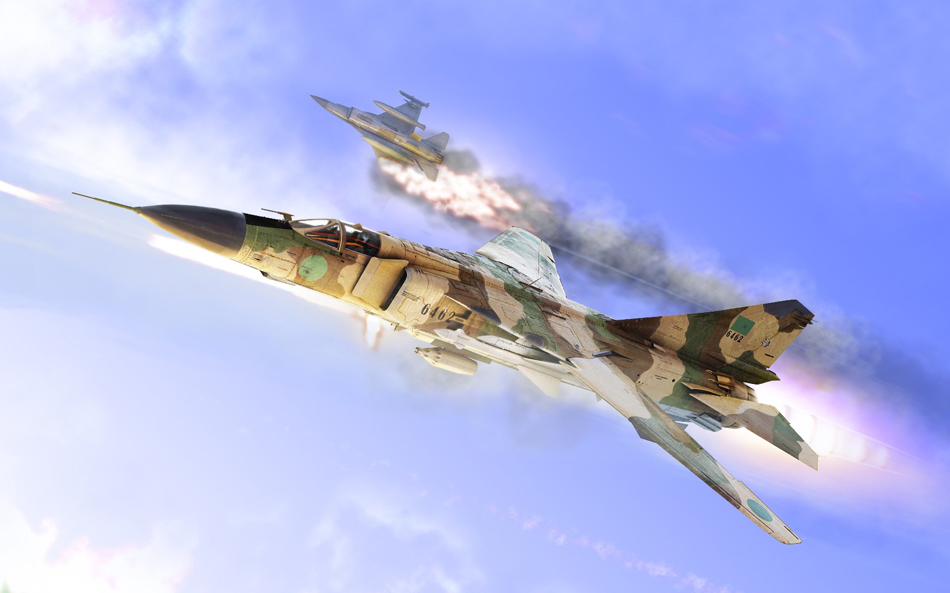 mig-23 mig-23 f16 unten