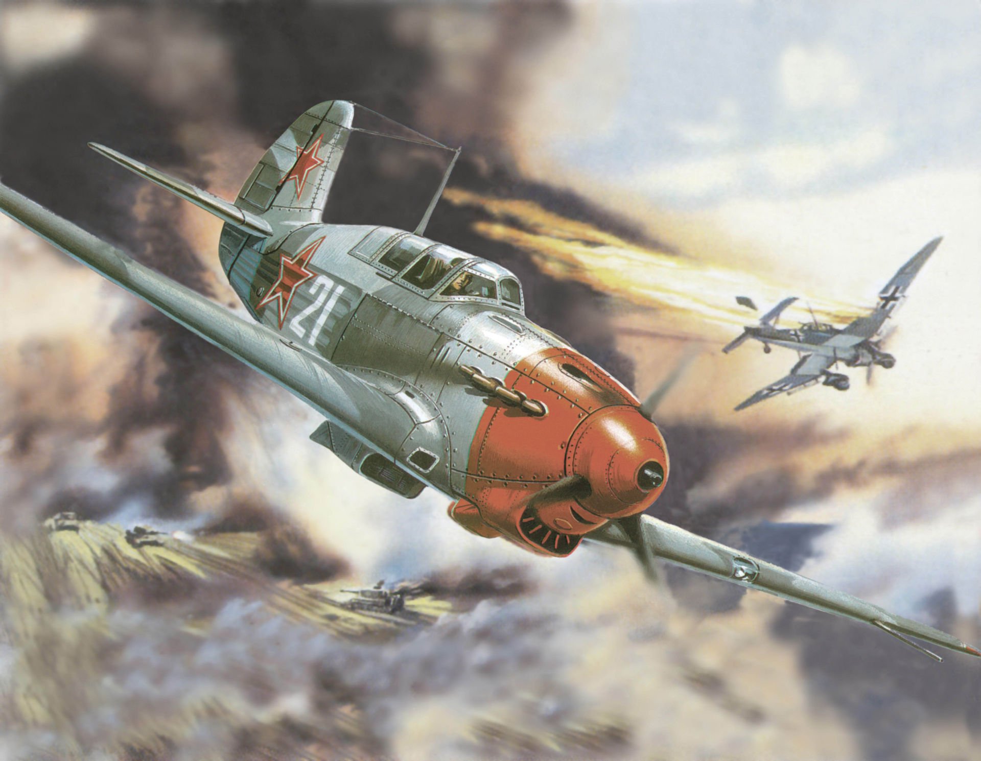 dibujo guerra junkers derribados batalla