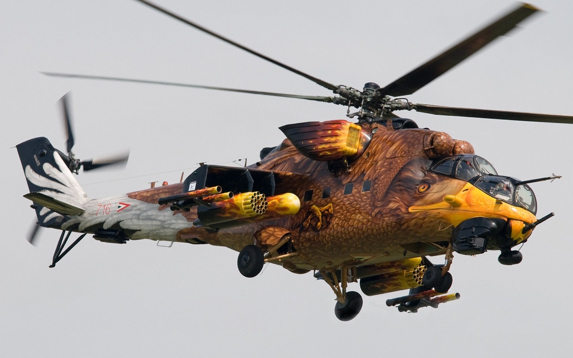 mi-24 klingen bewaffnung airbrush chassis ansicht seitlich