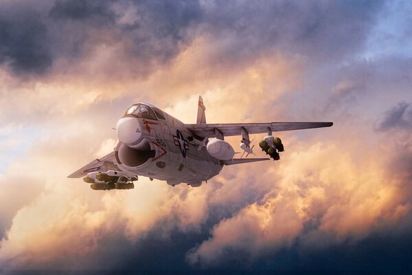 Russian bomber on guard of airspace