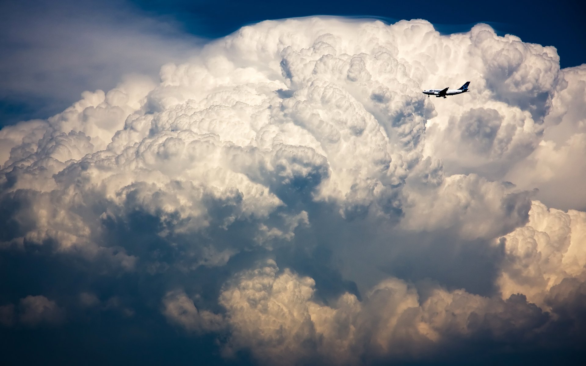 nube temporalesca aereo cielo tempesta