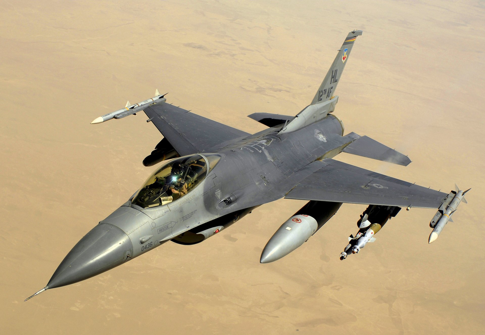 f-16 kampf himmel wüste