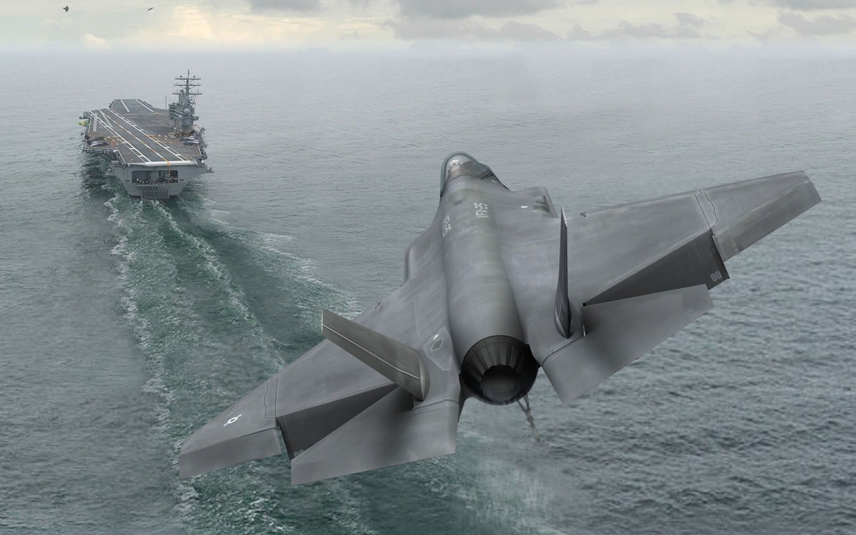 f-35a planting the carrier