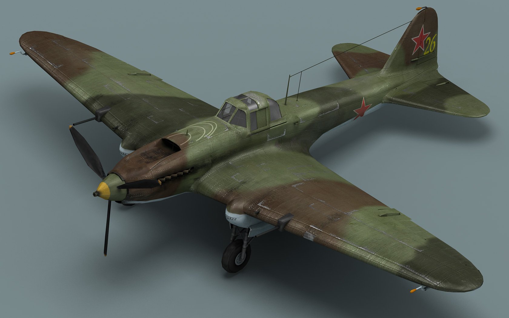 il-2 avión de ataque avión de combate modelo