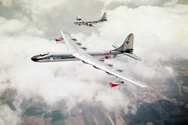 Triner maneuvers in the sky on the wing