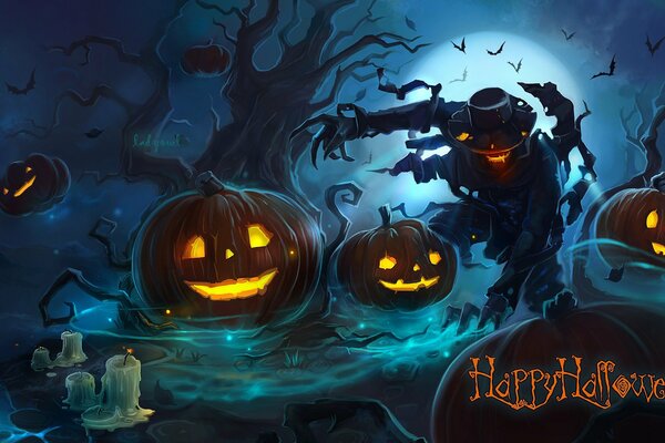 Halloween wallpapers with pumpkins