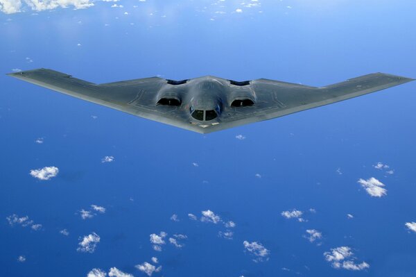 Spectacular view of the bomber from above