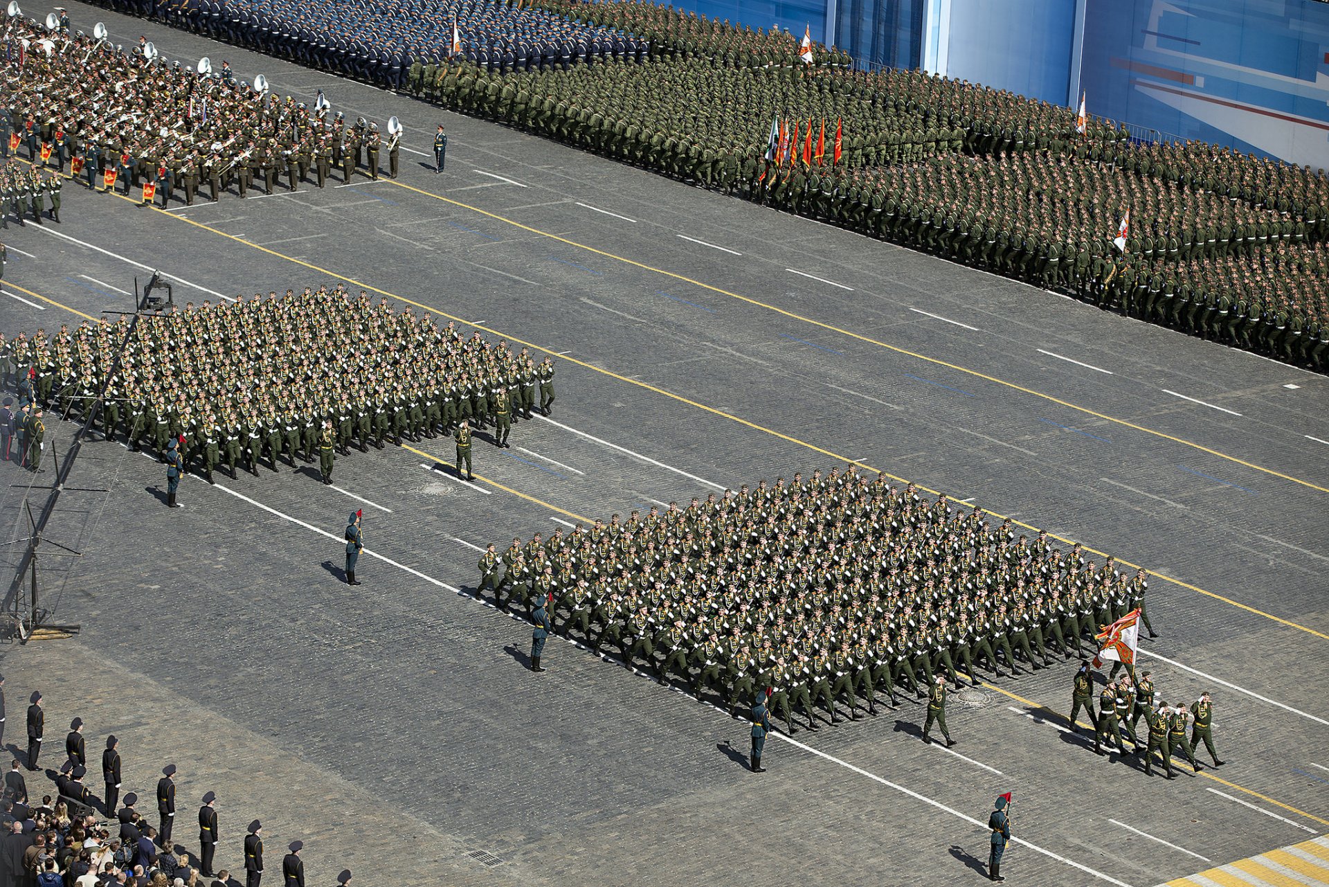 truppen soldaten uniform tag des sieges feiertag roter platz parade