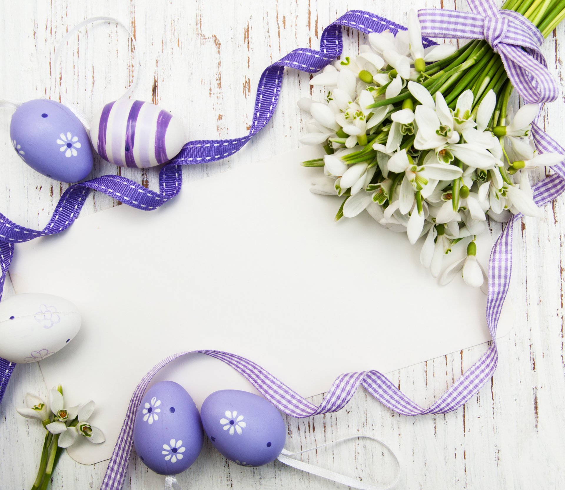 ostern eier karten blumen frühling schneeglöckchen