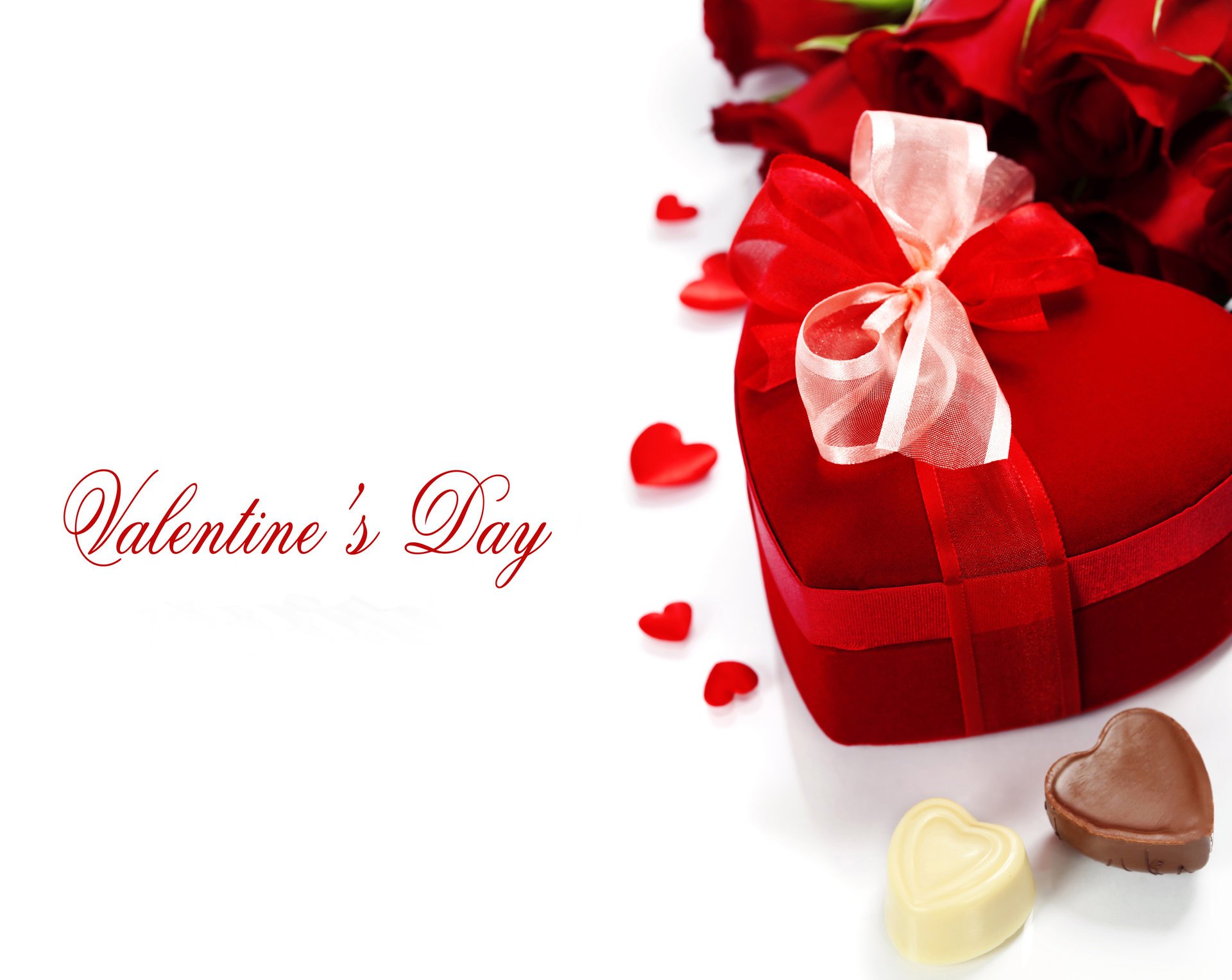 vacances saint valentin bonbons cadeaux coeur arc photo