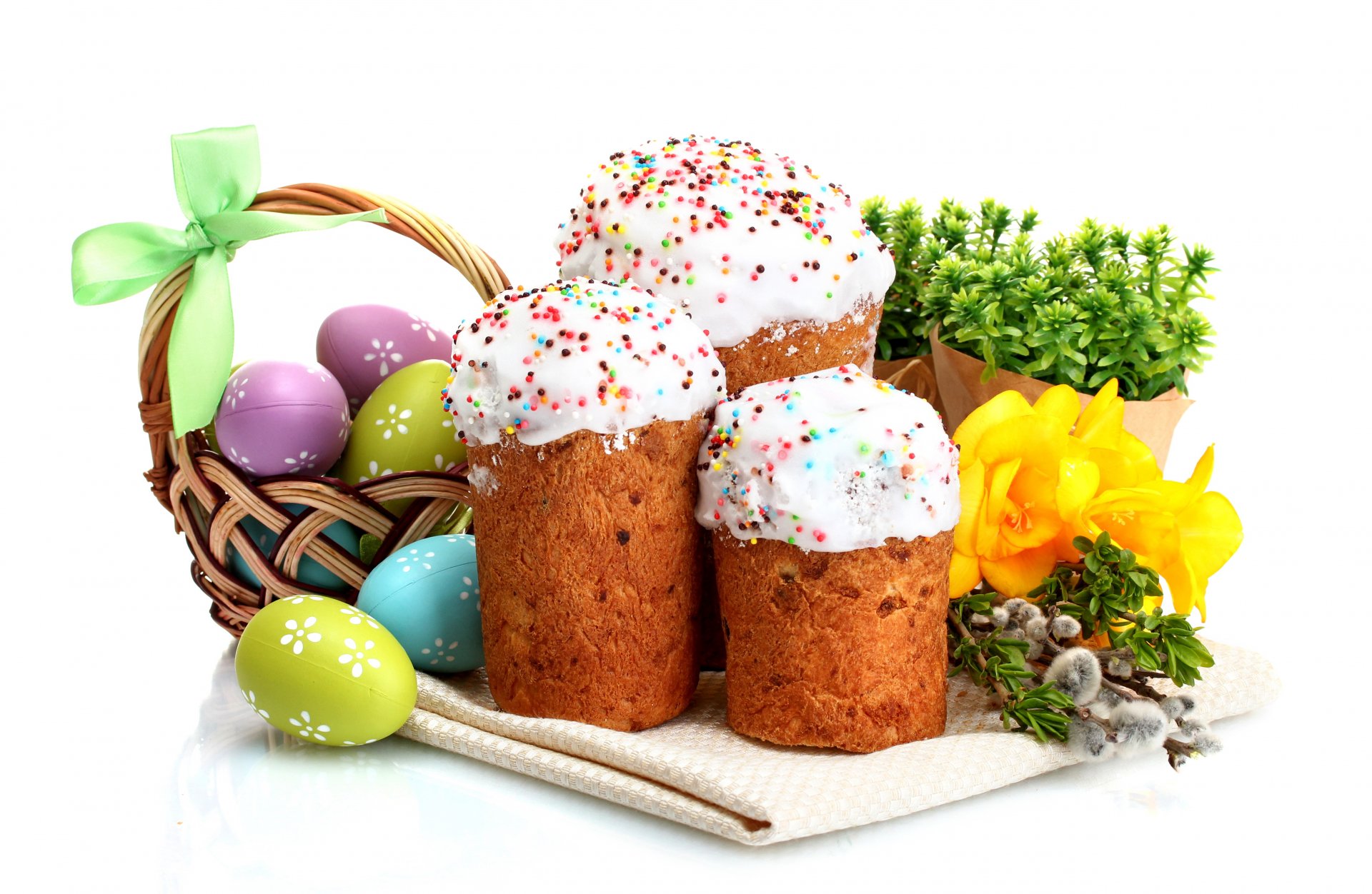 easter eggs flowers cake holiday blessed flower spring