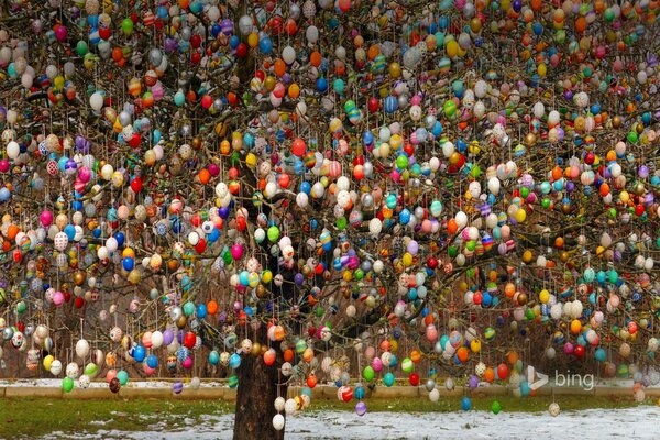 Arbre de Pâques original en Allemagne