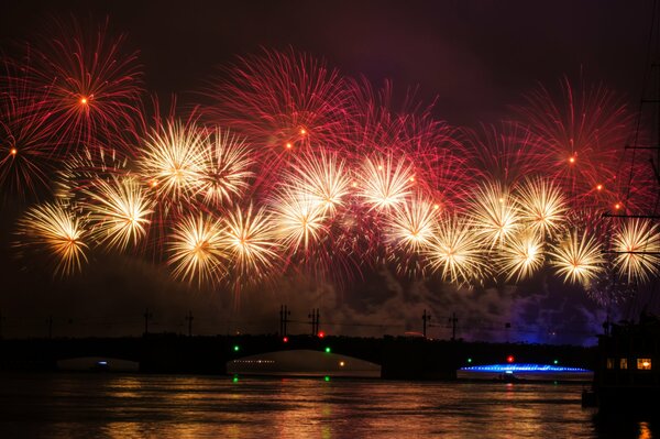 Un saludo a cualquier celebración. Fuegos