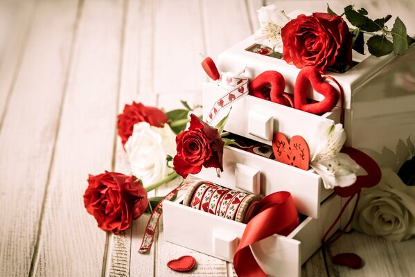 Saint Valentin roses