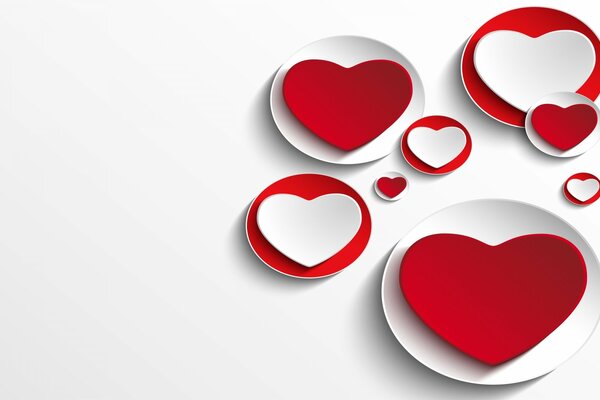 San Valentín corazones enamorados