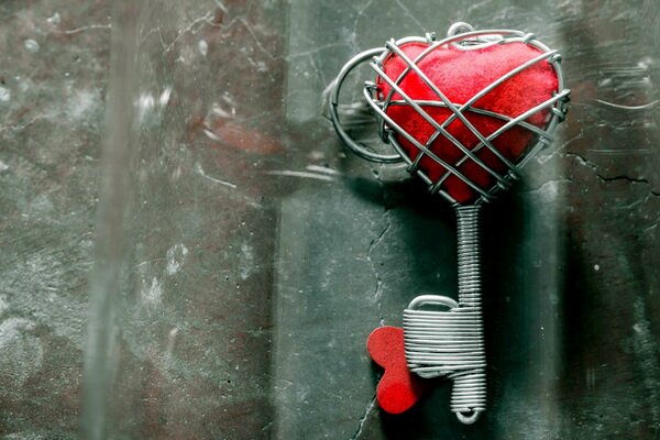 The key to the heart of love. On Valentine s Day