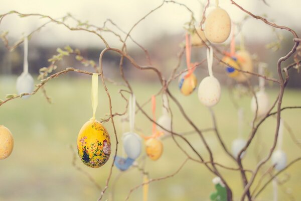 Oeufs pour la fête de Pâques