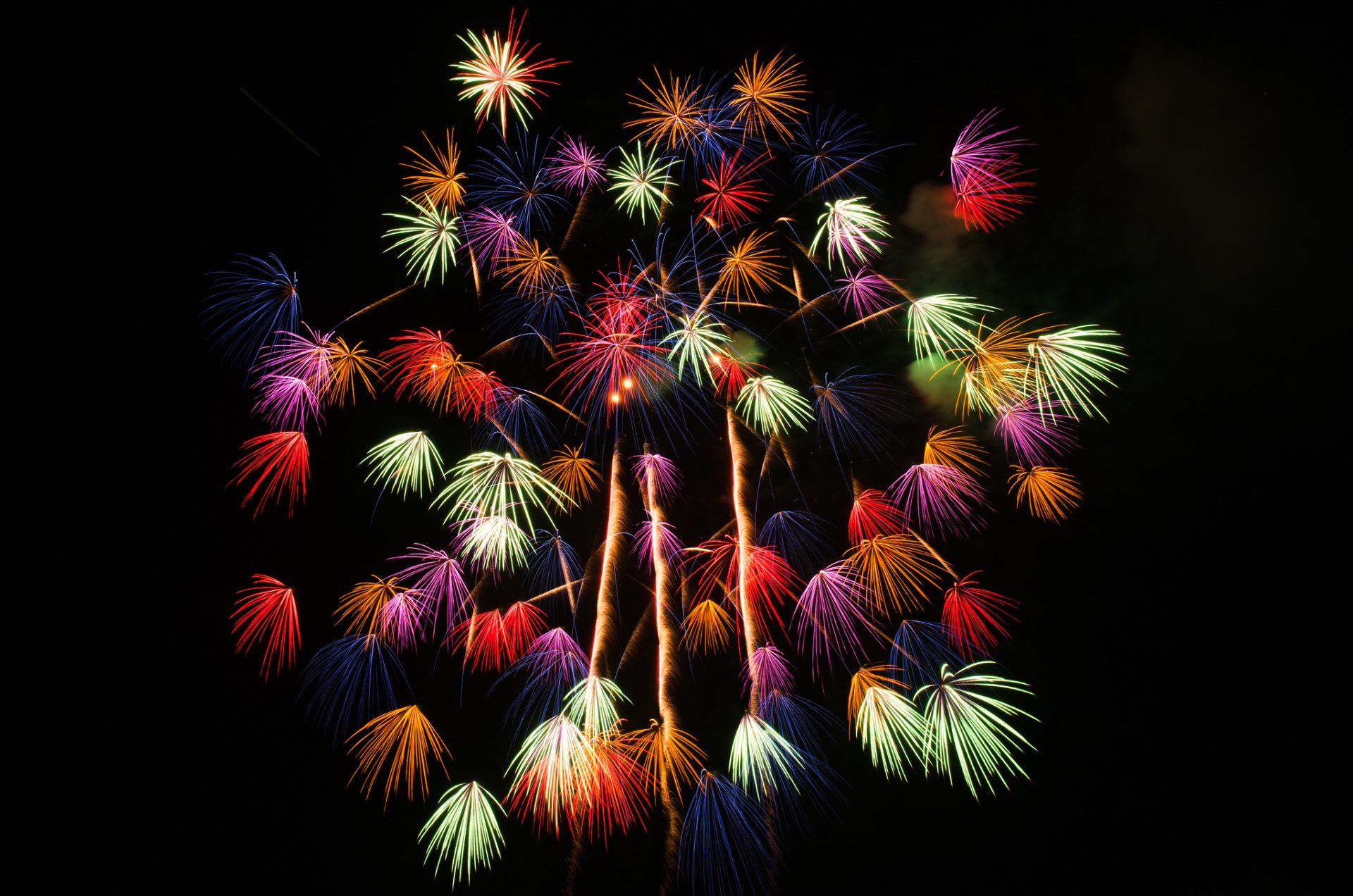feuerwerk feuerwerk himmel lichter nacht