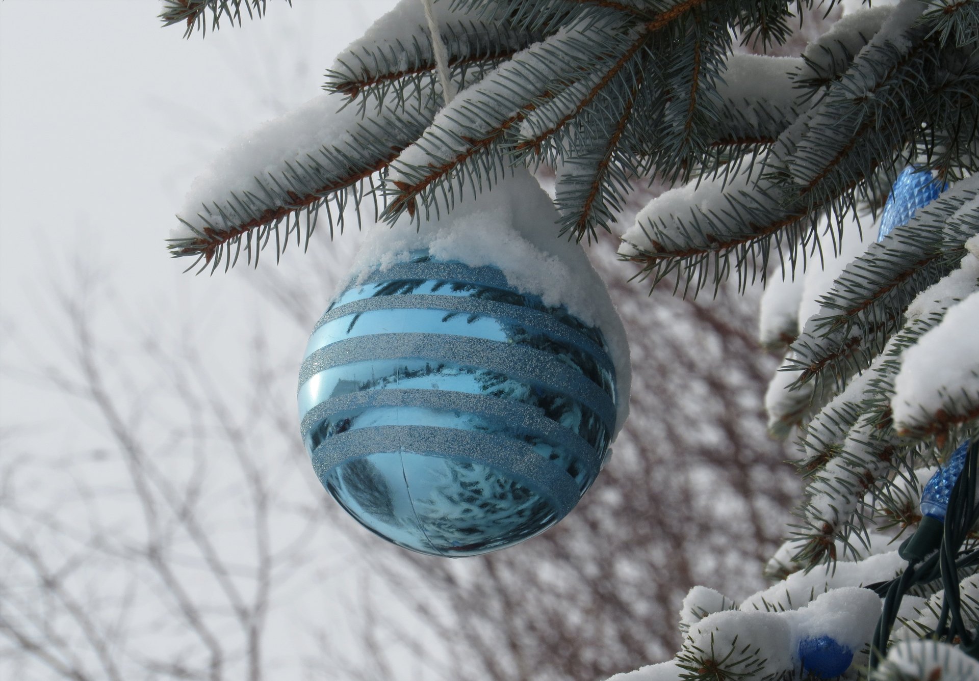 navidad año nuevo árbol de navidad nieve bola juguete decoración