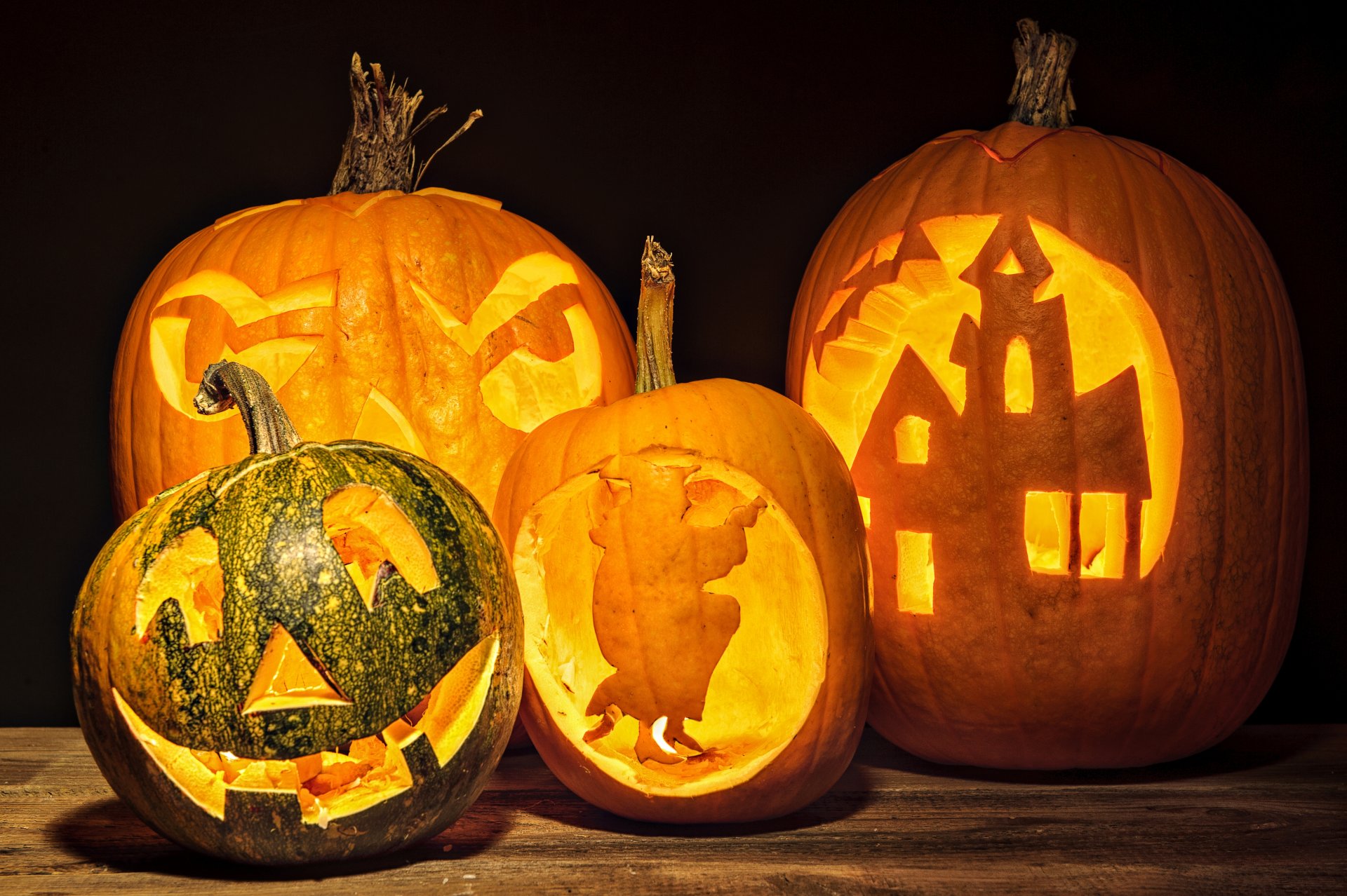 halloween citrouille visage vacances bougies