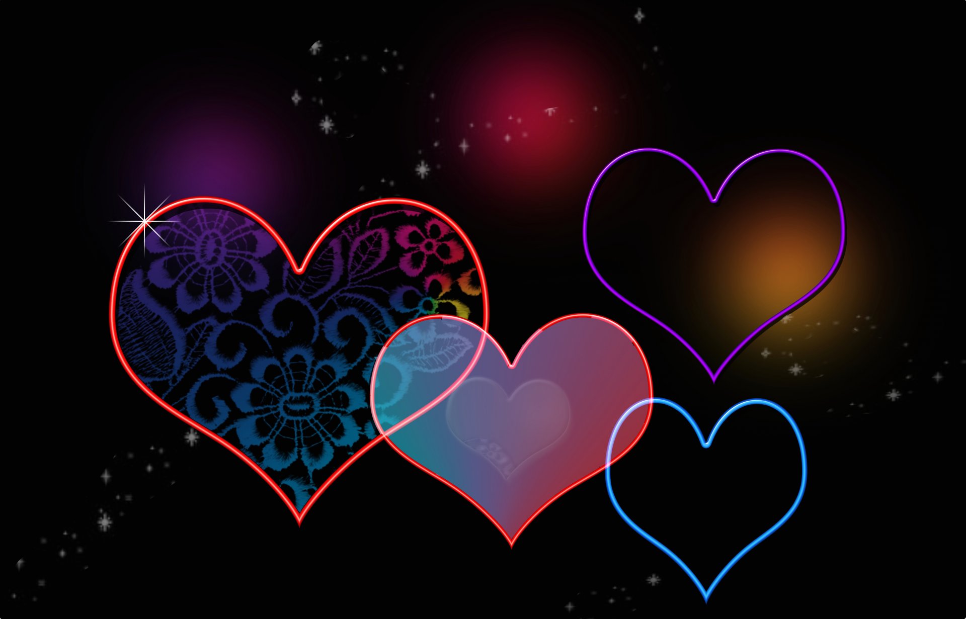 lovers valentine saint heart heart abstraction