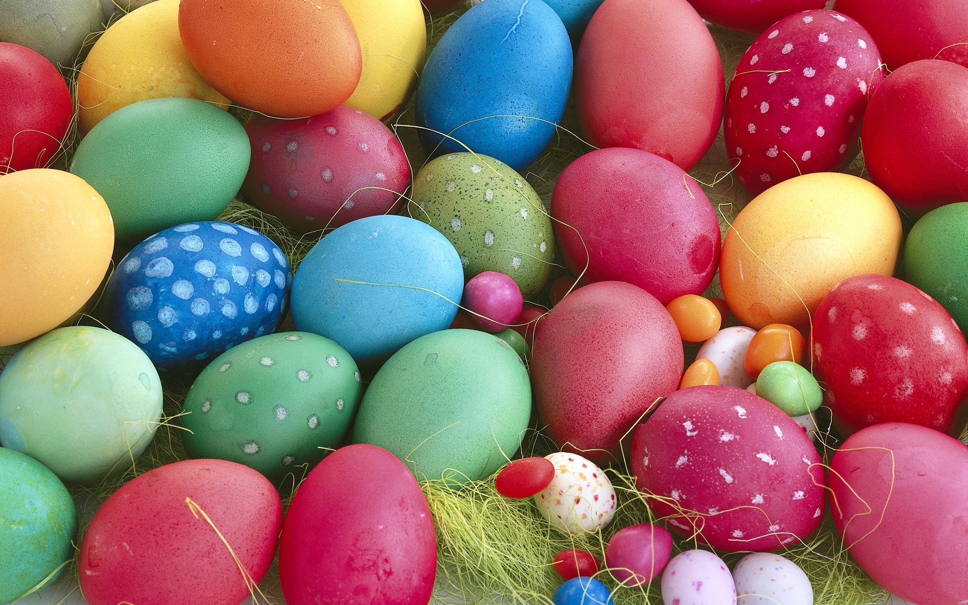 ostern eier frühling mehrfarbig schließen frühling viele rot blau makro