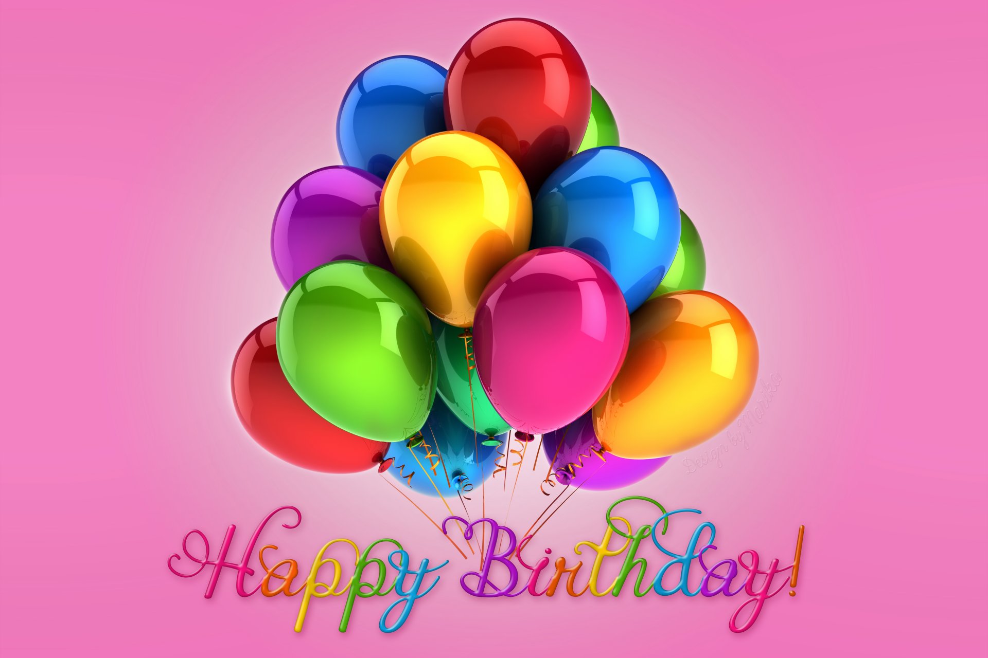 alles gute zum geburtstag bunt luftballons marica-design luftballons geburtstag