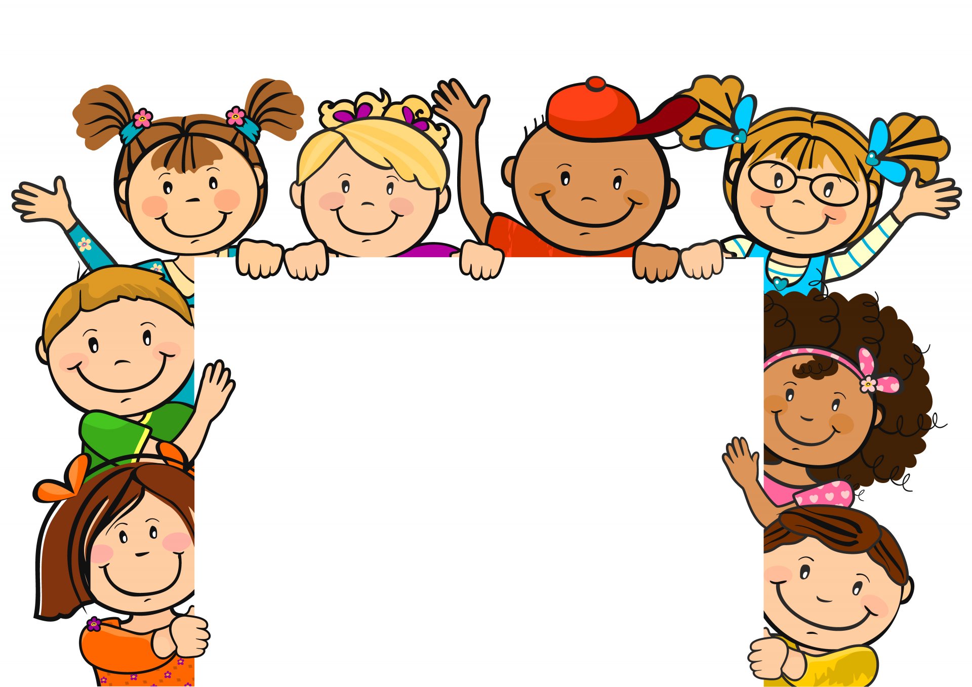 cornice per foto bambini saluti amici anima