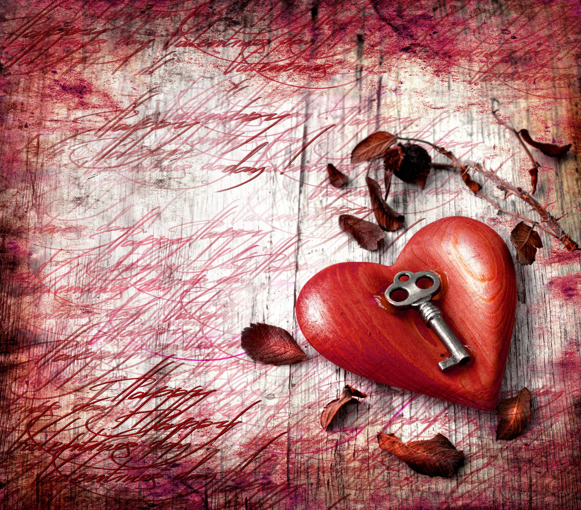 vacanza san valentino cuore chiave foglie