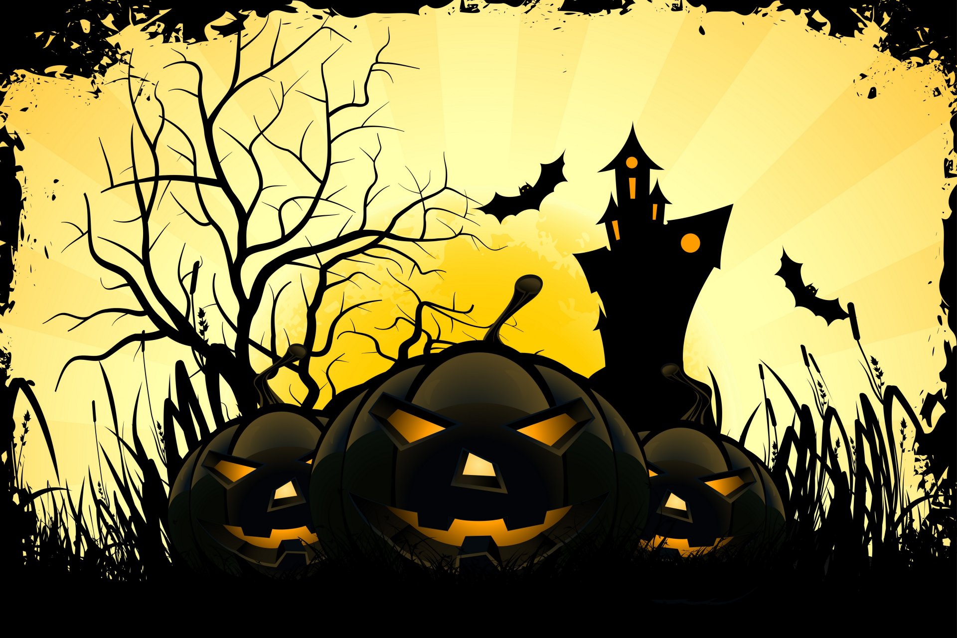 vacances halloween citrouilles amusantes arbre lune château souris sourire histoires d horreur vacances d horreur vacances citrouilles amusantes vacances d horreur