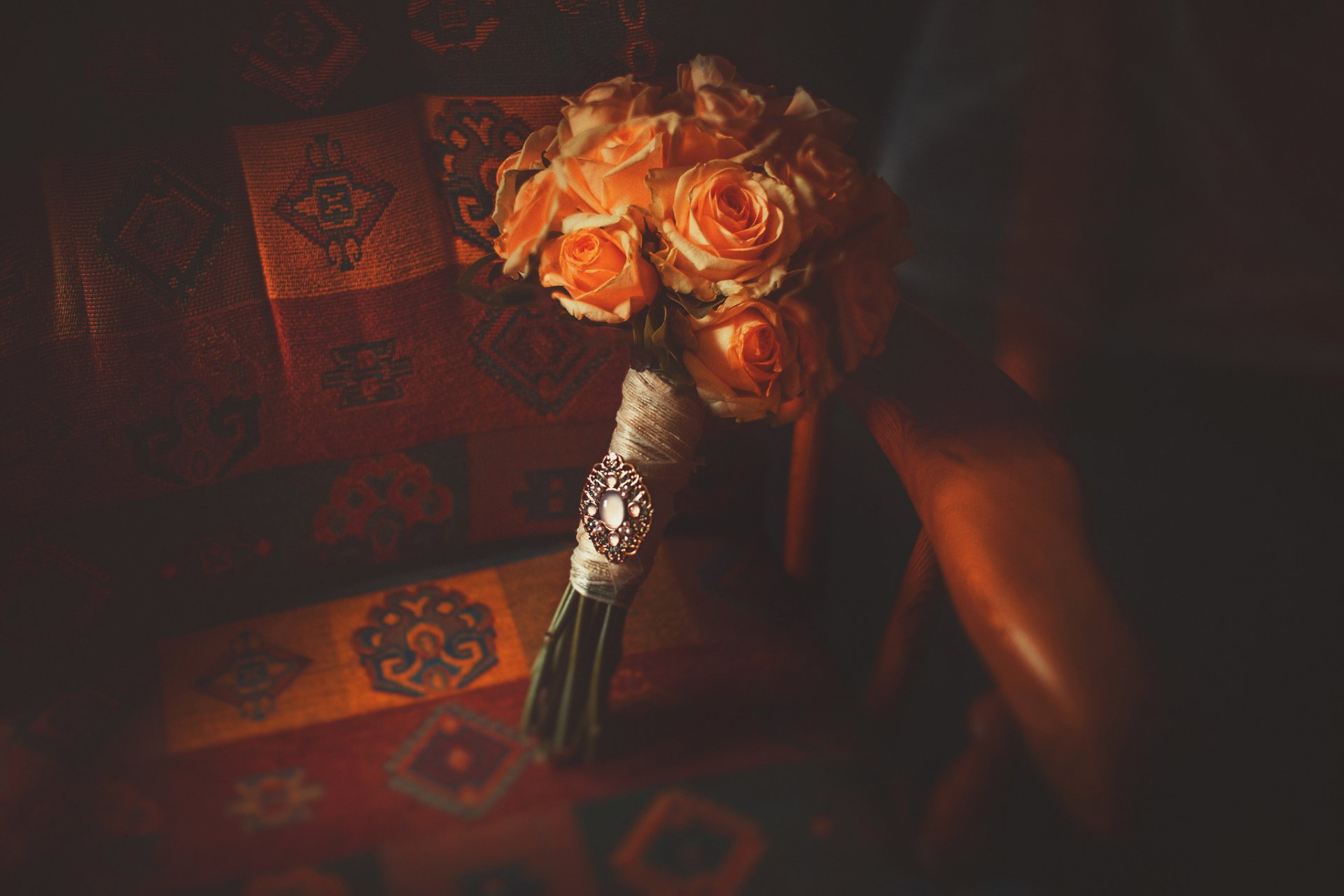 bouquet nuptiale roses