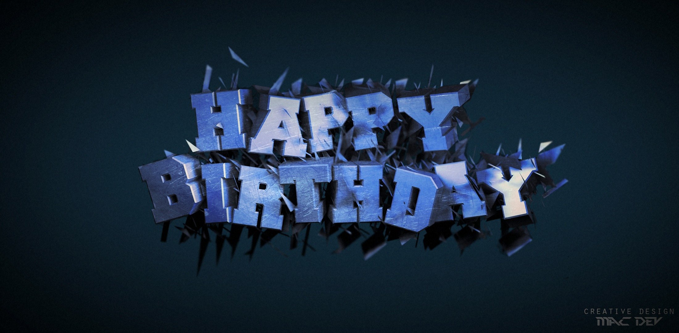 carte postale rendu rendre texte anniversaire b-day film 4d