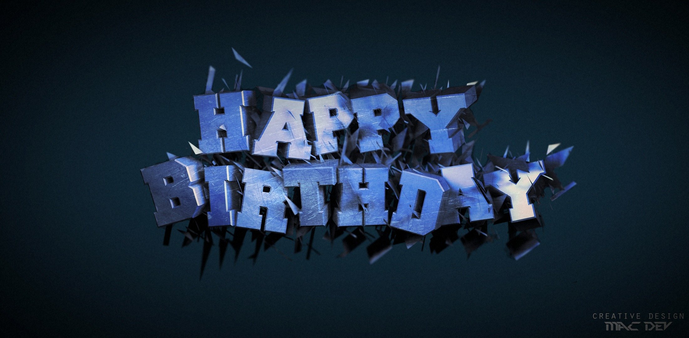 grußkarte render rendern text geburtstag b-tag film 4d