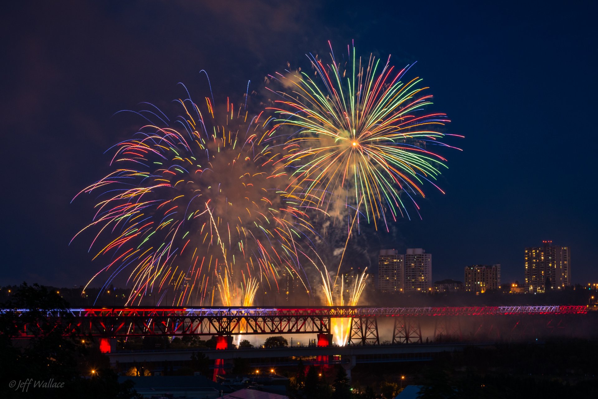 jeff wallace feux d artifice fête feu d artifice de haut niveau d edmonton fête du canada 2014