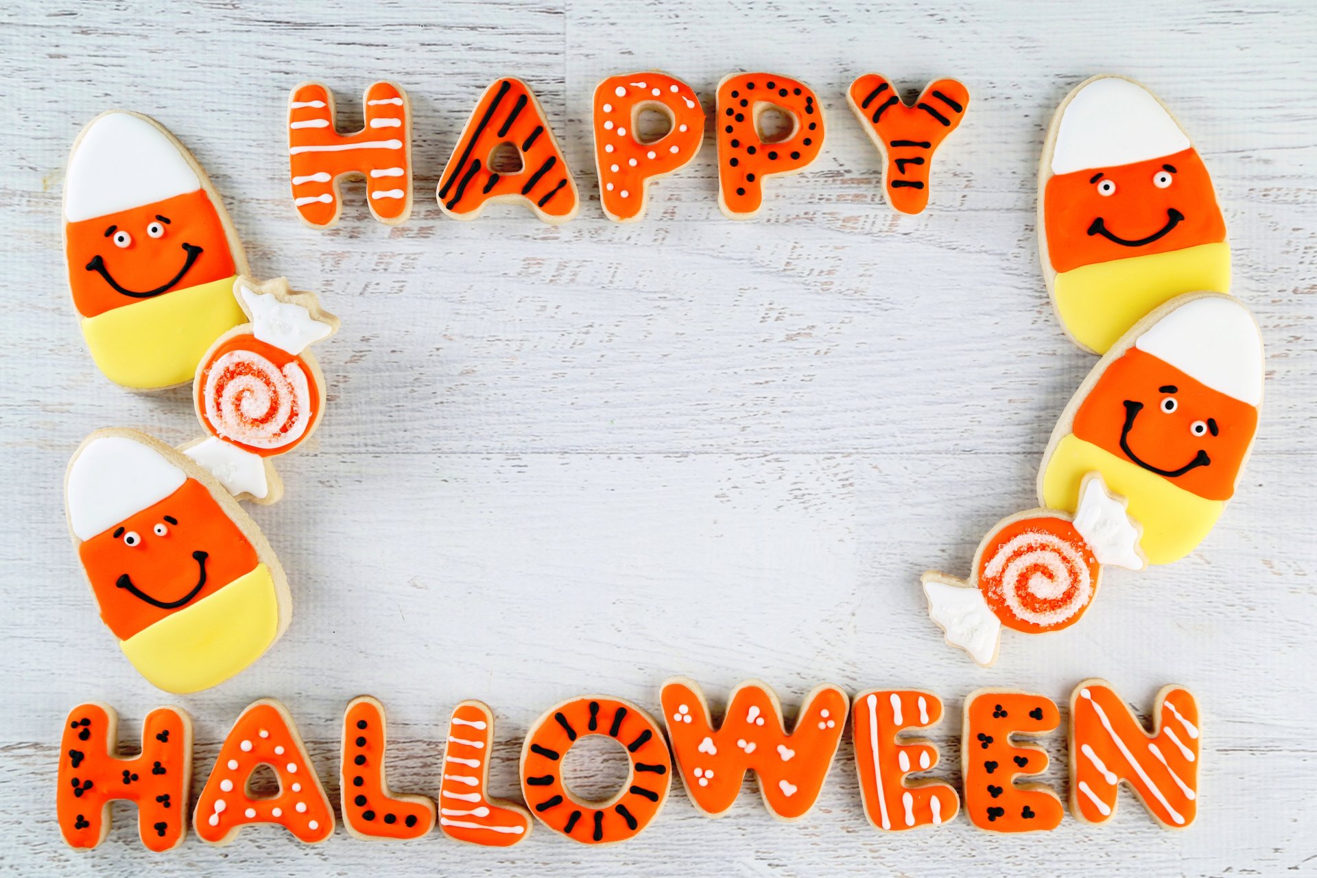 feliz halloween calabaza galletas glaseado