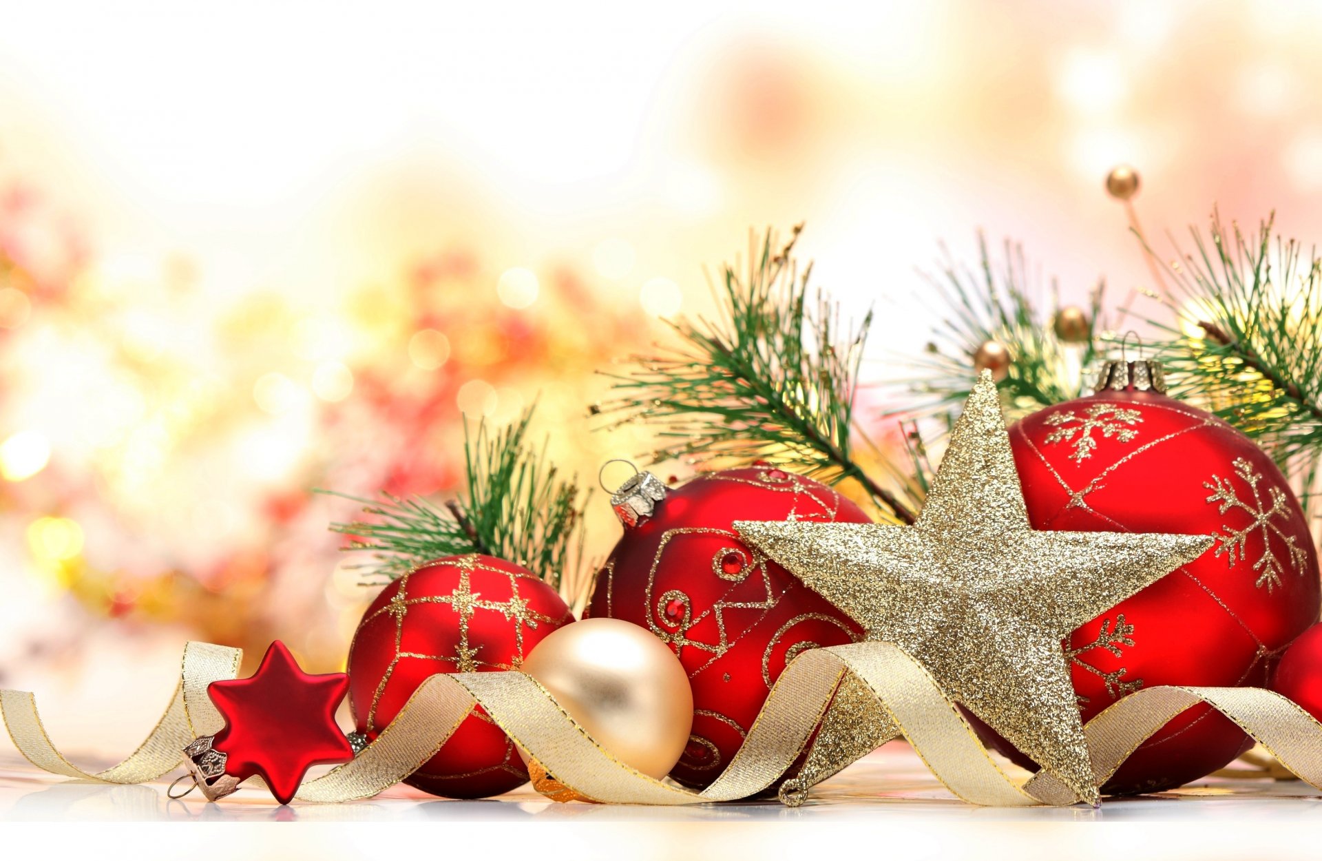 nuovo anno natale palle stella nastro decorazione palle nastri